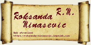 Roksanda Minašević vizit kartica
